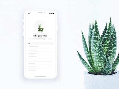 App | Plant keeper app concept 🌿 app concept app design clean garden interface ios iphone julie charrier minimal mobile plant plants sketchapp succulent ui ux vector wip