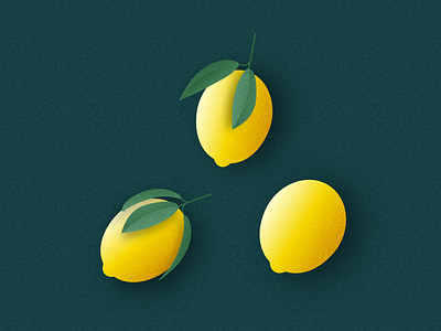 Illustration | Lemons please 🍋 fruit illustration julie charrier lemon lemonade minimal sketchapp ui vector vegan veggie