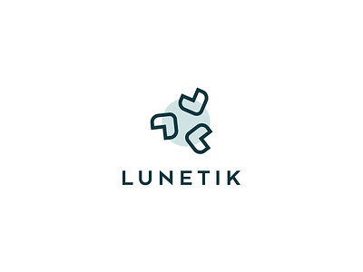 Logo | Lunetik #3 👓 brand branding flat glasses illustration julie charrier logo lunetik minimal optician sketchapp ui vector