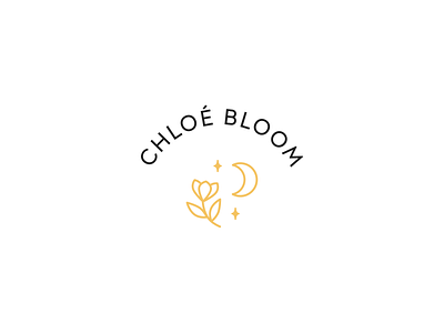 Branding | Chloé Bloom 🌷 bloom branding flat flower gold healthy illustration julie charrier logo logo branding luxury minimal moon sketchapp sparkle spirituality vector wellbeing