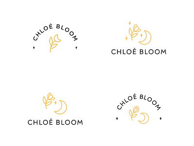 Branding | Chloé Bloom 3 🌷 bloom brand identity branding chloe bloom flat flower gold illustration julie charrier logo logo branding minimal minimalism sketchapp spirituality vector visual identity
