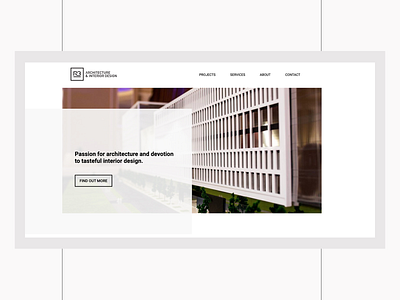 Arhitect Portfolio Website arhitecture building dribbble houses modeling ui ux web webdesign webdevelopment
