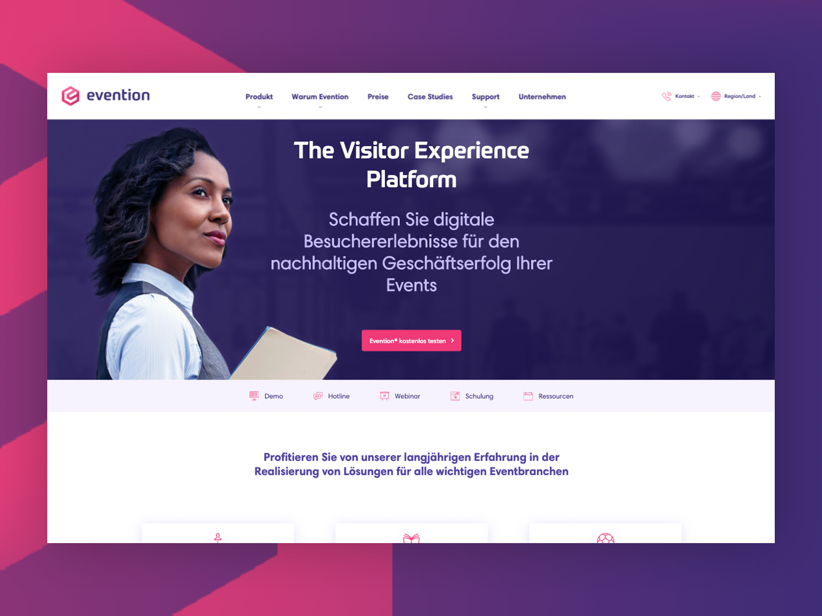 Website Evention by Costil Gabi on Dribbble