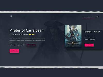 Tickets Page for Pirates Of The Caribbean caribbean of pirates the tickets
