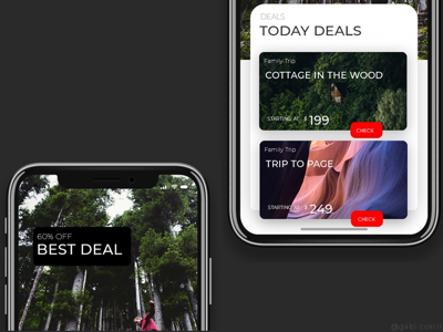 Travel app for iOS app design ios iphone travel