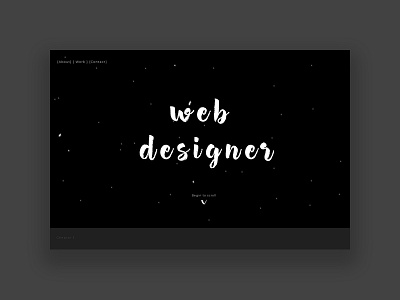 Web Designer Landing Page clean designer landing page ui web