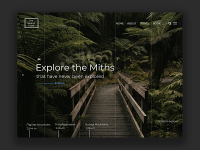 Explore the Miths - Landing Page daily design explore forest landing mith mountains page romania ui ux web