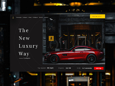 Luxury Car Landing Page car daily design landing luxury page ui ux web webpage