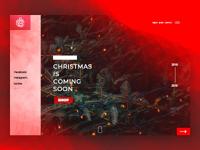 Christmas landing page part II christmas daily landing page red we design web webdesig xmass