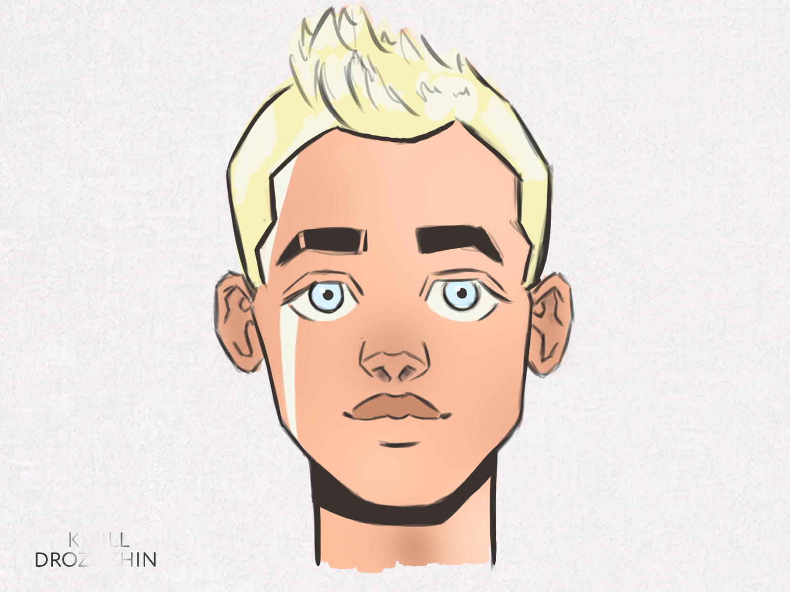 Boy with fair hair by Kirill_Drozhzhin on Dribbble