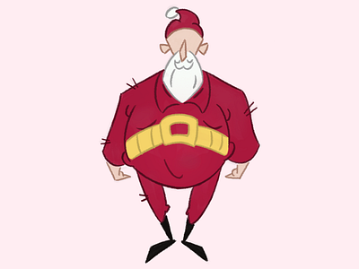 Santa Claus christmas design flat icon logo photoshop