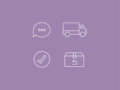 Shipping Icon Set customer service icon illustrator outline return shipping
