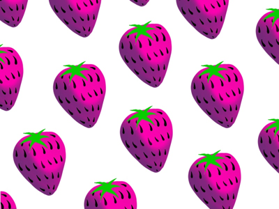Strawberries 🍓 fruit pattern procreate strawberry