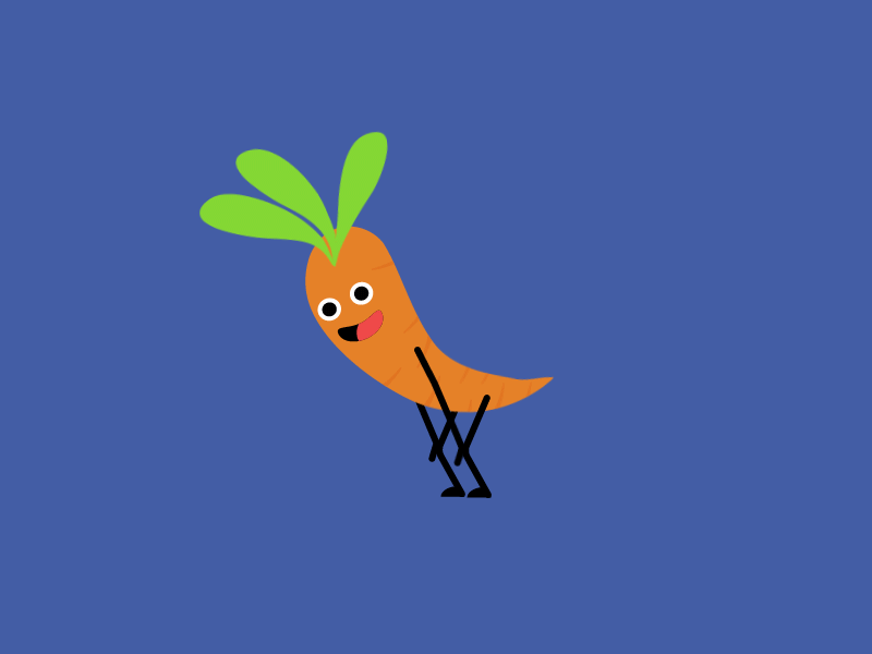 Sensual Carrot after effects carrot character dance illustration illustrator twerk vegetable