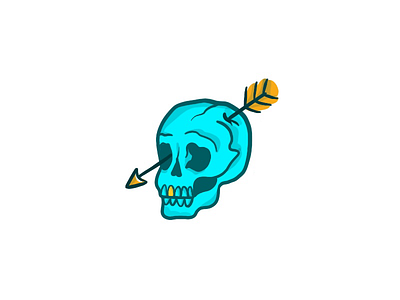 Skull arrow illustration procreate sketch skull tattoo