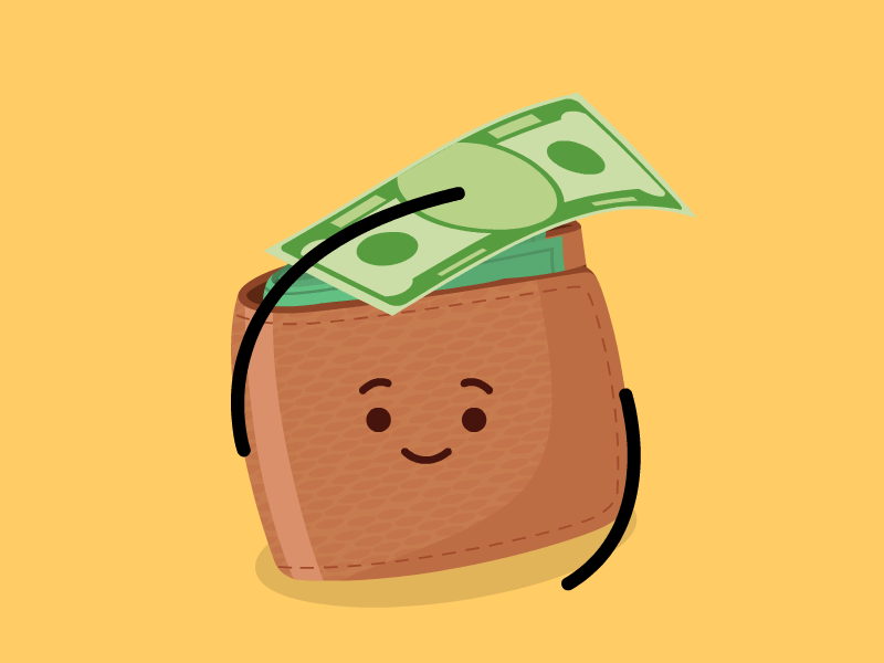 Money animation money pet