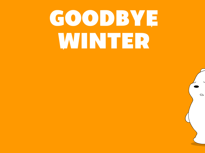 Goodbye Winter animation bear winter