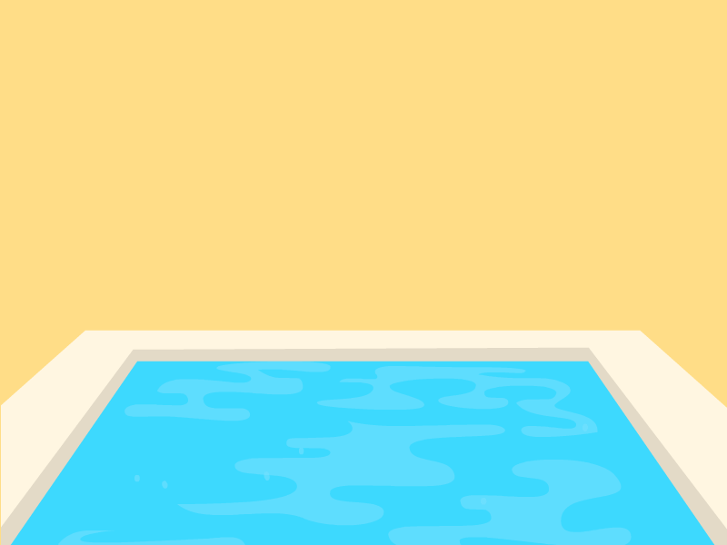 chapuzón animation pool water