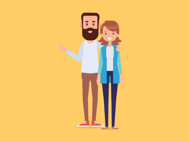 Couple by Dano Palacios on Dribbble