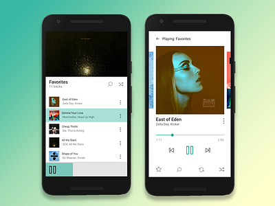 Music Player (Daily UI #009) 009 app player dailyui mobile player music player player ui ui challenge ux