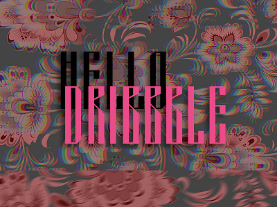 Hello Dribbble! collage hello dribbble