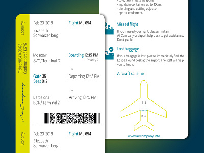 Boarding Pass (Daily UI #024)