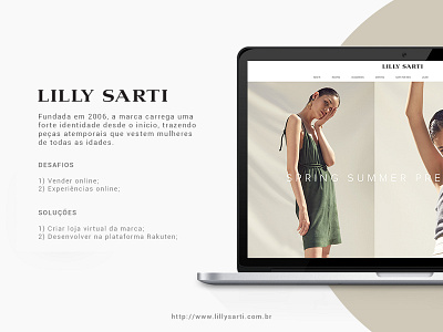 Lilly Sarti clean e commerce fashion front end lilly sarti rakuten shop store ui ux web