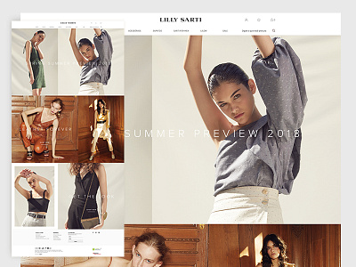 Lillysarti clean e commerce fashion front end lilly sarti rakuten shop store ui ux web