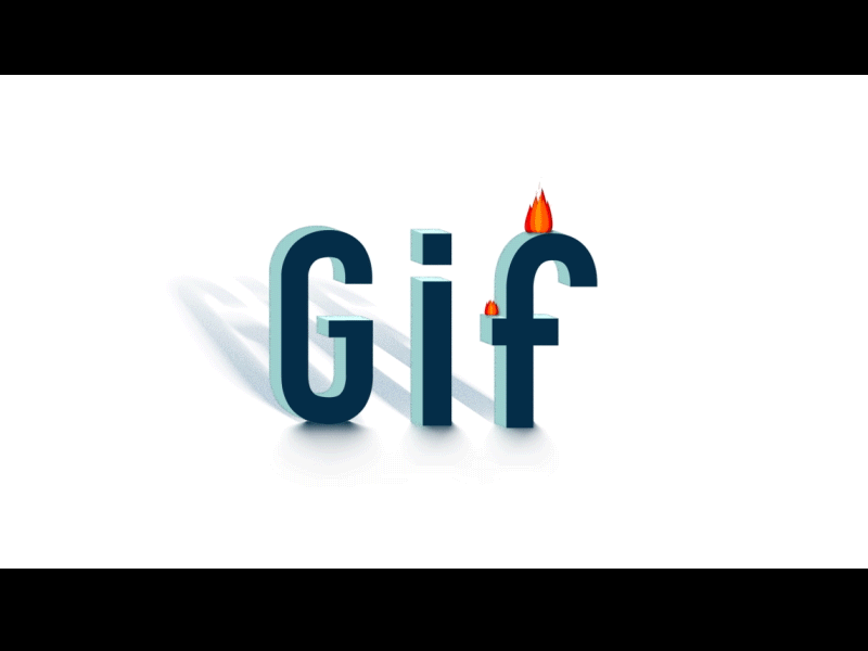 This GIF is on FIRE 2d after effects animation character design letters