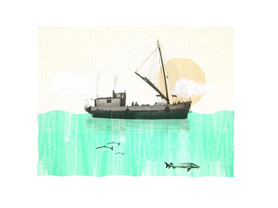 I'm Sailing Away 2d animation after effects animation illustration motion design