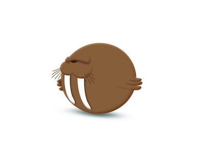 Rolling Walrus 2d 2d animation after effects animation character design illustration motion design shape layers