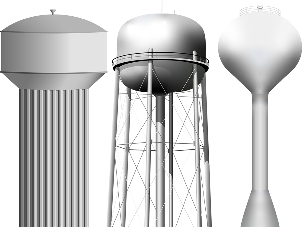 Water Towers by Arrin L. on Dribbble