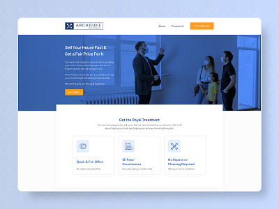 Archduke Investments Homepage Design