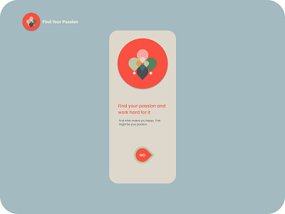 Find Your Passion mobile app design figma illustration inspiration mobile app passion userinterface