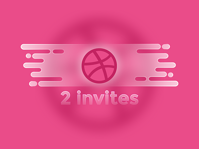 Two dribbble invites dribbble invitations invite invites