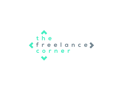 The freelance corner logo corner design freelance logo