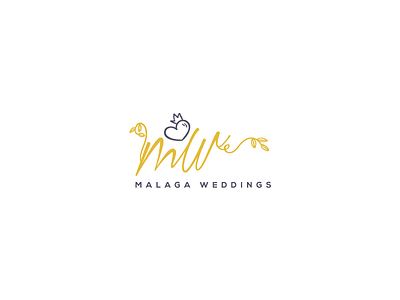 Malaga Weddings design logo malaga wedding