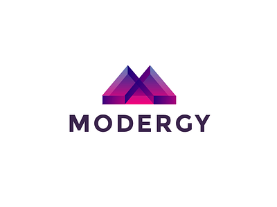 Modergy logo design logo m modergy