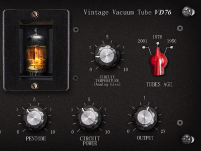 Eplex7 Vintage vacuum tube VD76 plugin effect VST analog effect emulation knobs music plugin retro simulation sounds vacuum tube valve vintage vst