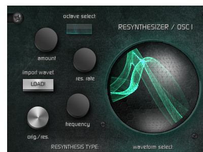 Spherum Fx Re-synthesizer in detail