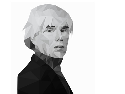 Warhol andy warhol polygon portrait