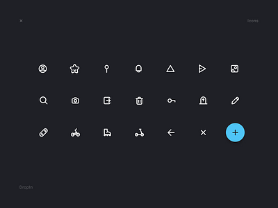 DropIn - Icons Set by Vosilisa on Dribbble