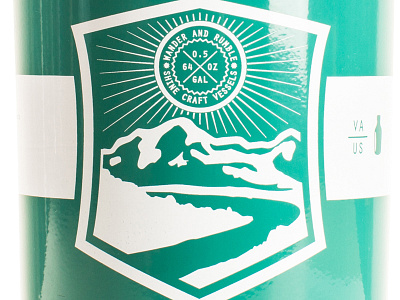 Walkabout Series Badge badge beer branding green growler identity logo print shield