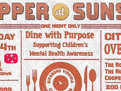 Supper at Sunset poster