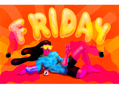 Friday celebration friday gif hotdog tgif type