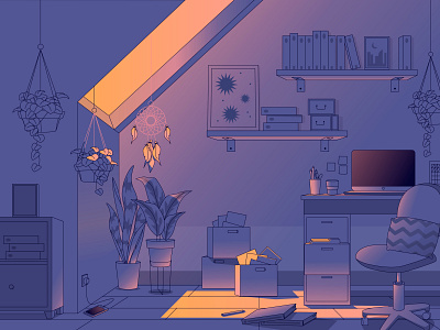 Lo-fi Desk by Jessica Gueller on Dribbble