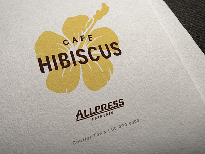 Cafe Hibiscus Takeaway-Cup Design cup design design graphic design logo takeaway