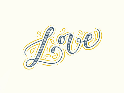 Love lettering logo logotype ornamental vector