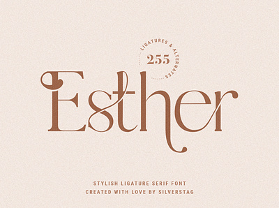 Esther - Stylish Ligature Serif Font
