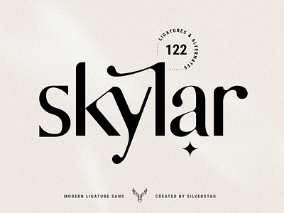 skylar - modern ligature sans font